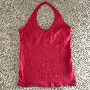 H&M Pink Halter Top - Size Small - Bust Cup Holder Inside